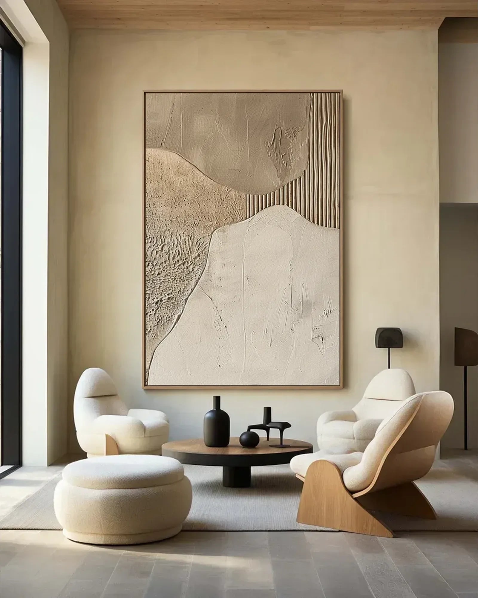 Textured Canvas Wabi Sabi Canvas Painting No.085
