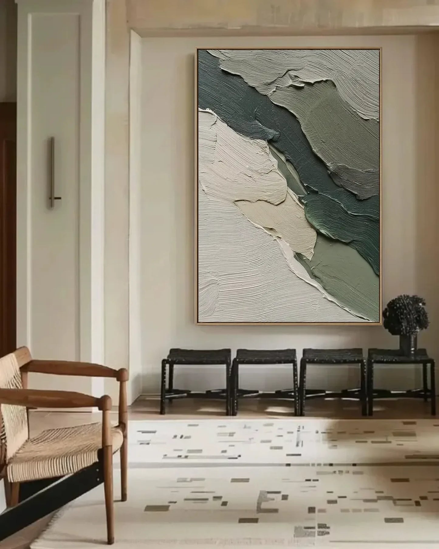 Textured Canvas Wabi Sabi Wall Art No.081