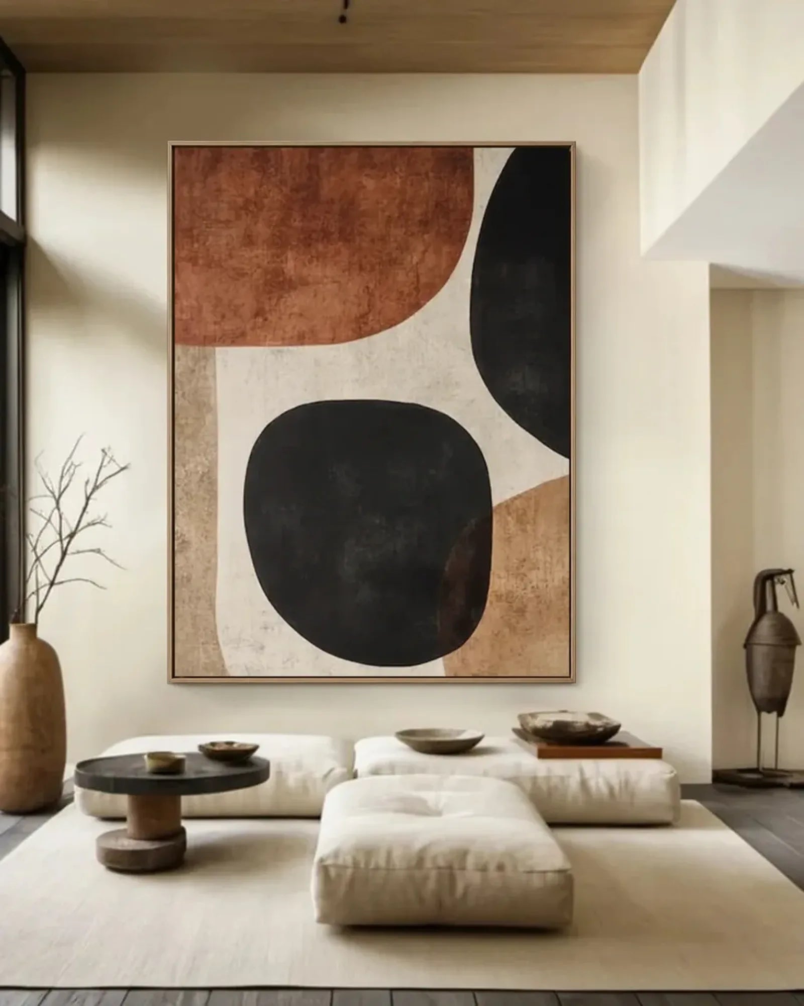 Textured Canvas Wabi Sabi Wall Decor No.084
