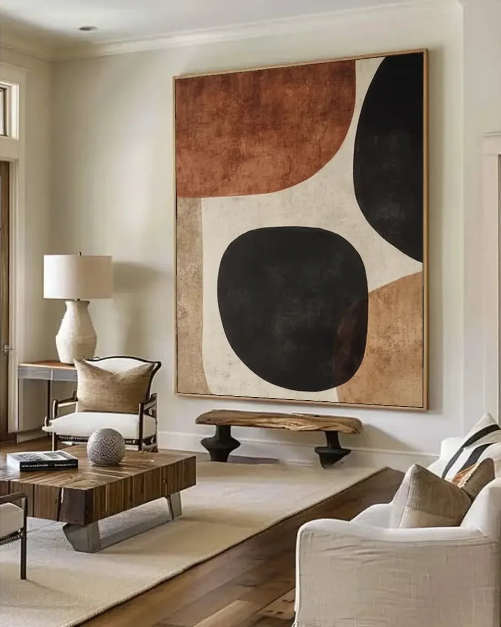 Textured Canvas Wabi Sabi Wall Decor No.084