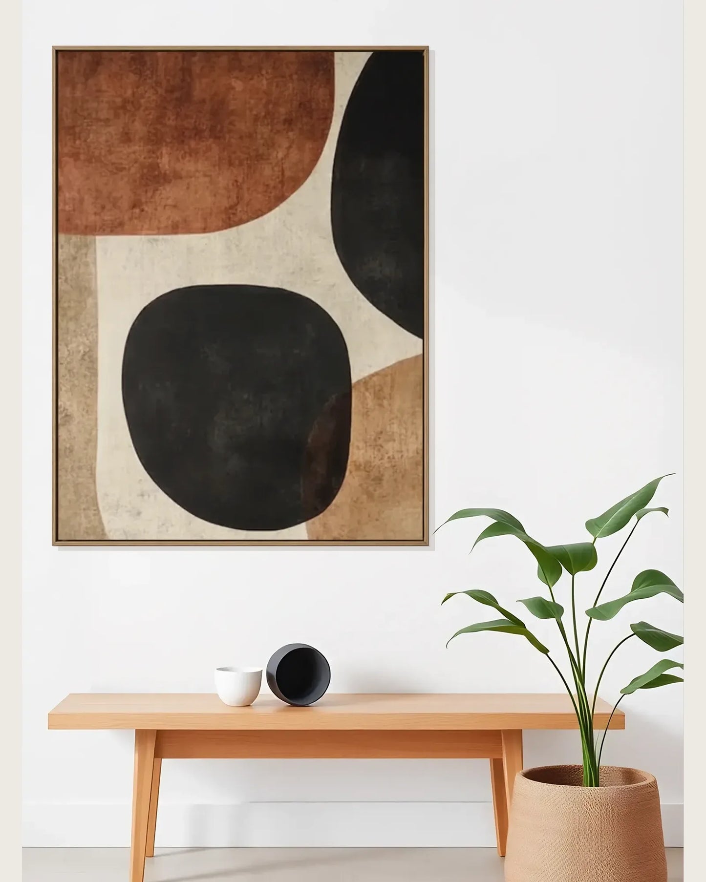 Textured Canvas Wabi Sabi Wall Decor No.084