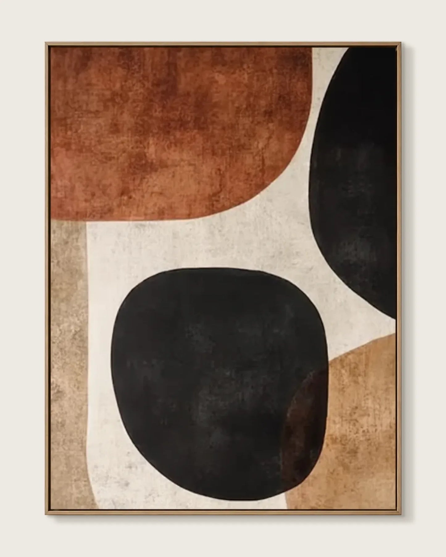 Textured Canvas Wabi Sabi Wall Decor No.084