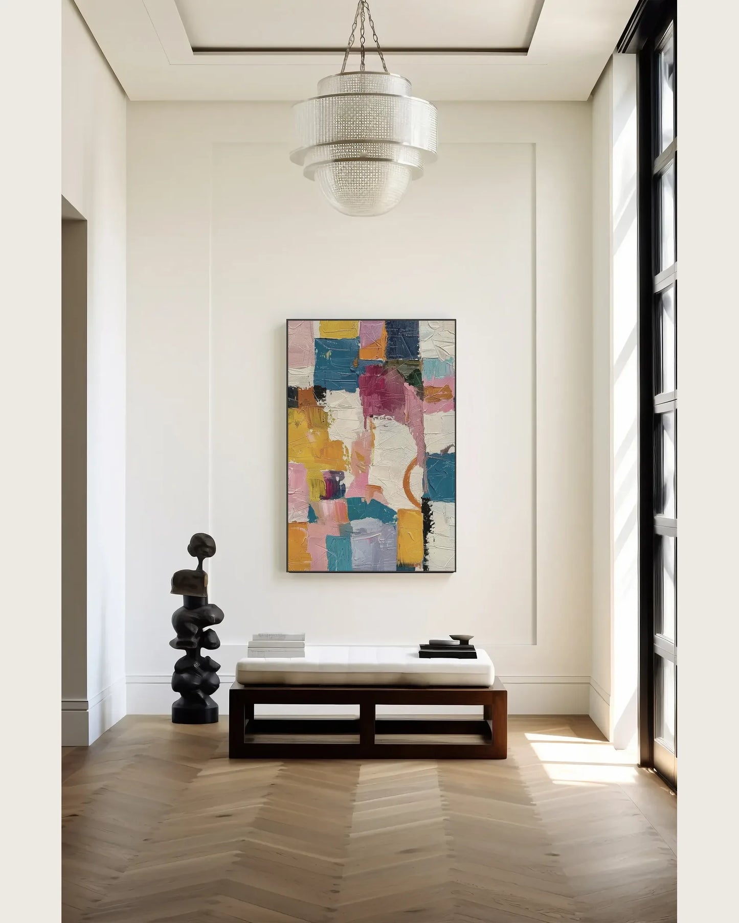 Textured Colorful Art Wall Painting for Hallway No.056