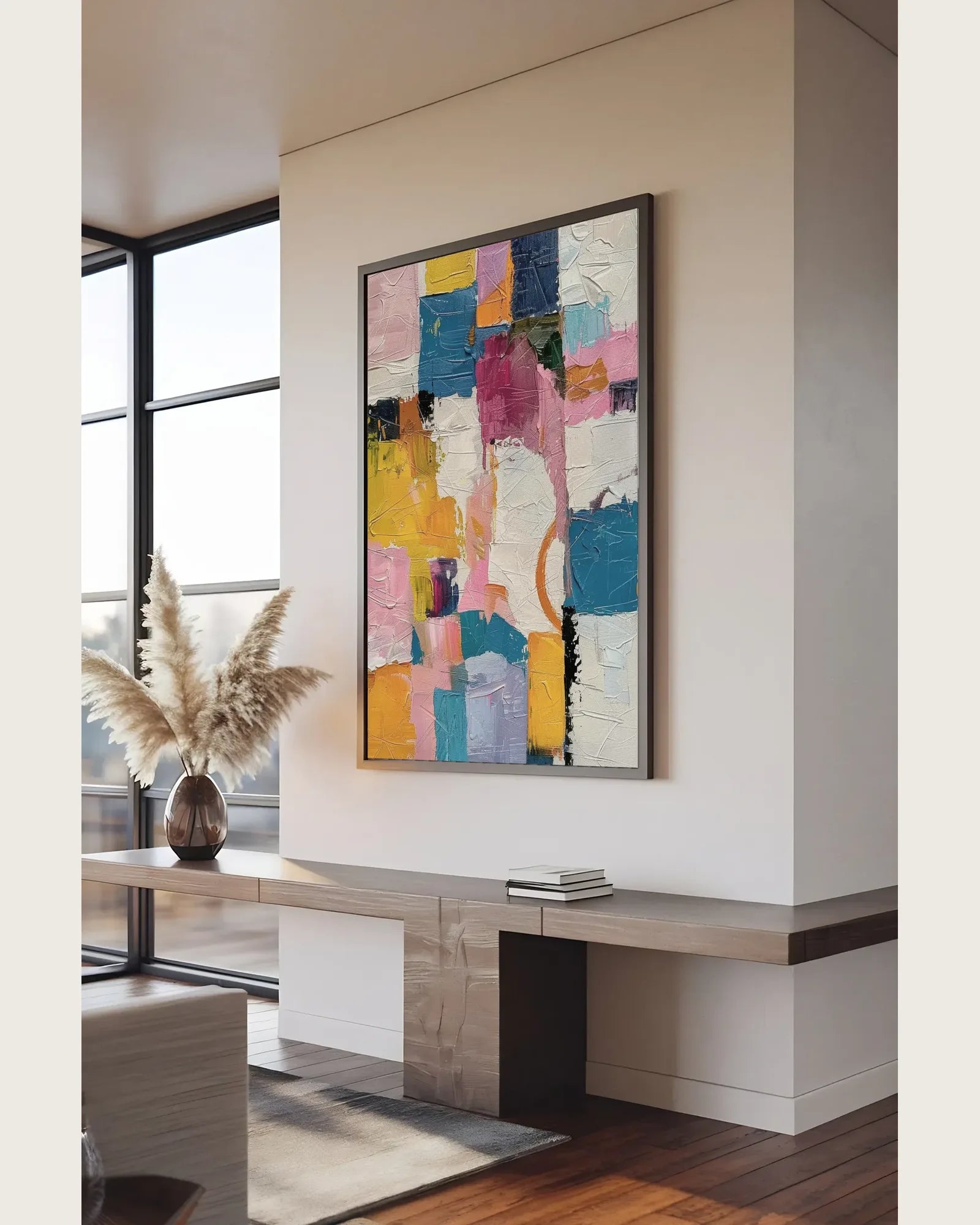 Textured Colorful Art Wall Painting for Hallway No.056