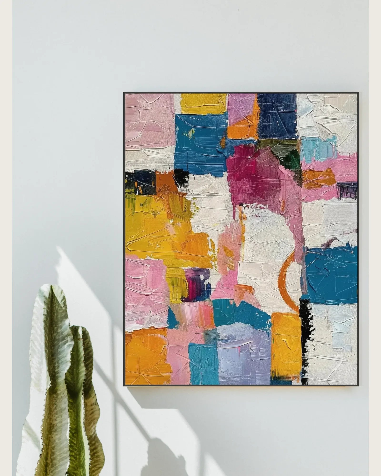 Textured Colorful Art Wall Painting for Hallway No.056