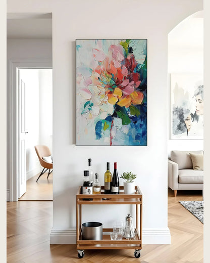 Textured Colorful Art for Living Room for Modern Home No.043