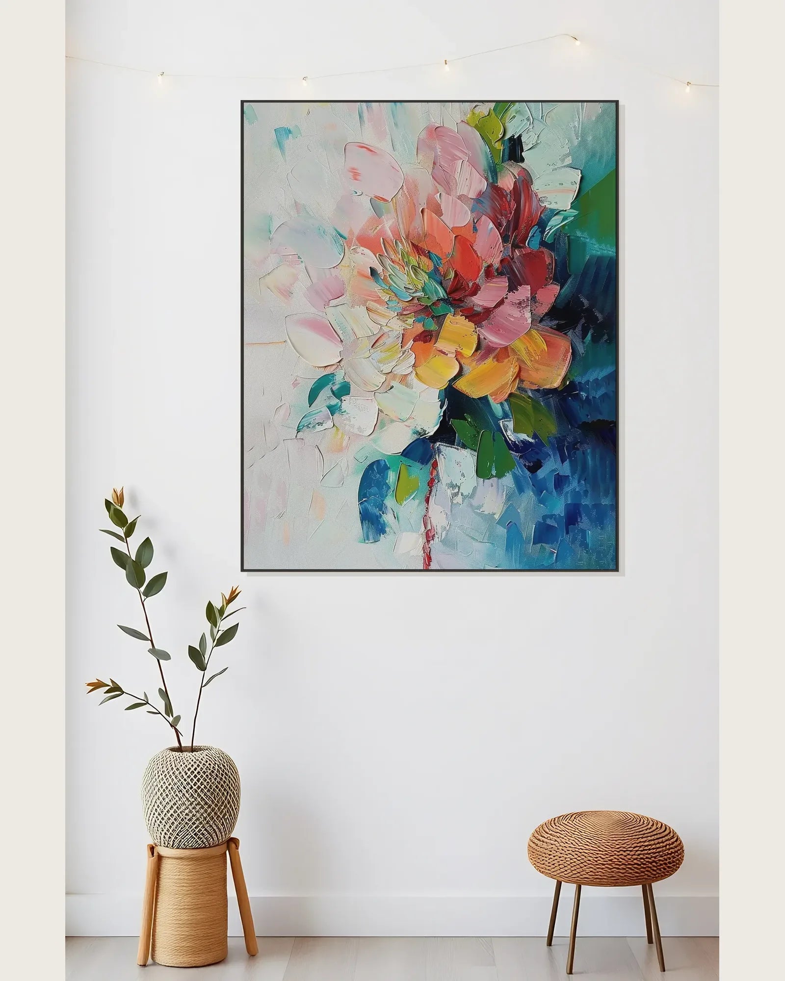 Textured Colorful Art for Living Room for Modern Home No.043