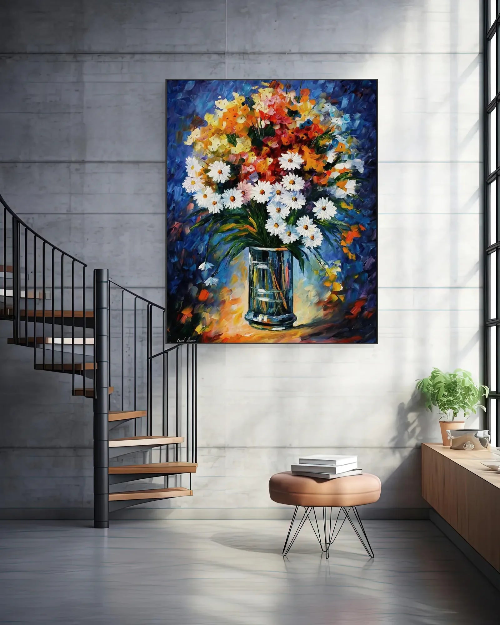 Textured Colorful Artwork for Luxury Interiors No.045