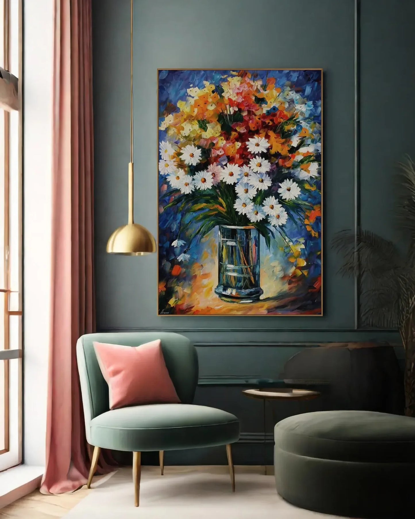 Textured Colorful Artwork for Luxury Interiors No.045