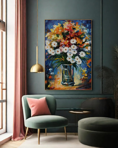 Textured Colorful Artwork for Luxury Interiors No.045