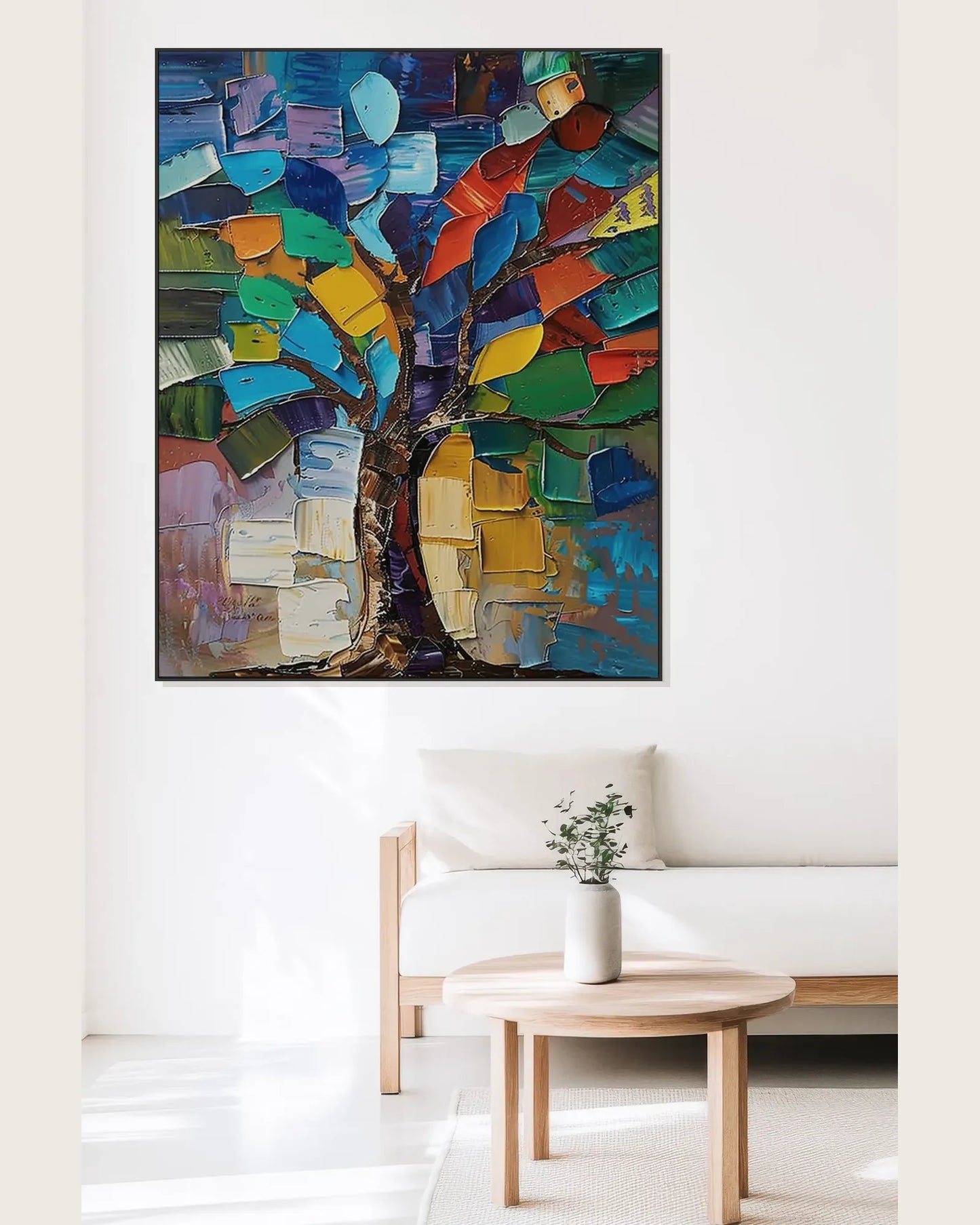 Textured Colorful Canvas Artwork for Dining Room No.052