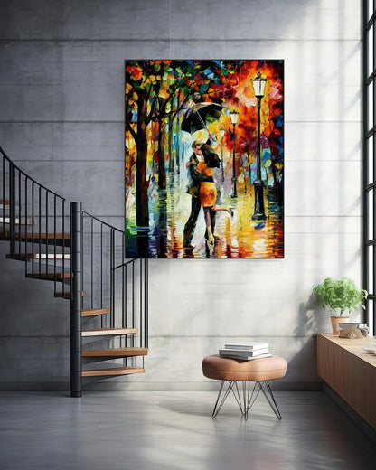 Textured Colorful Contemporary Art for Dining Room No.053
