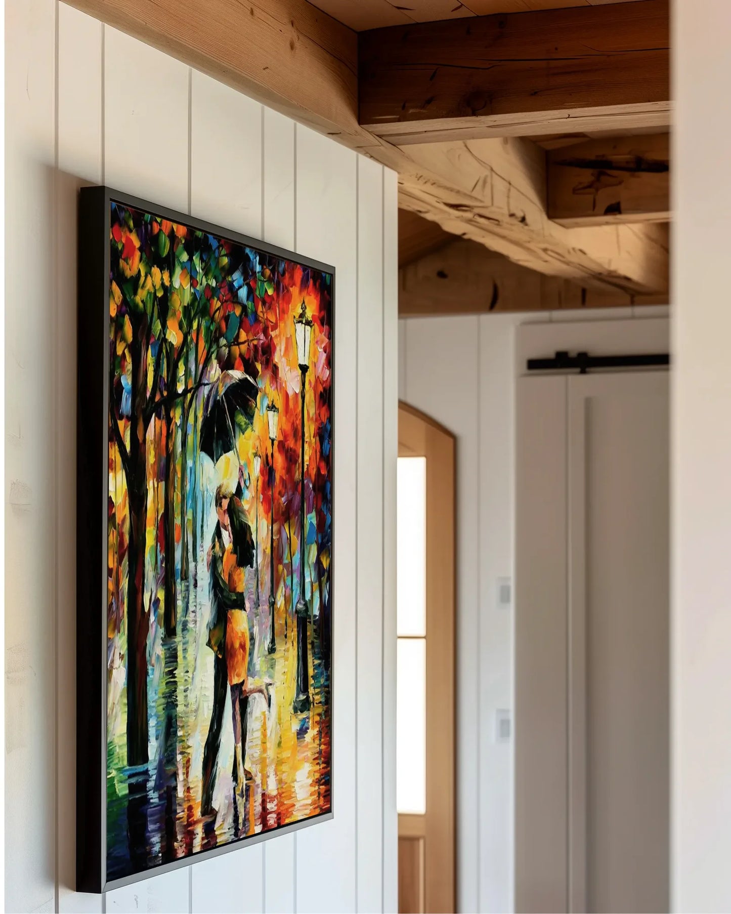 Textured Colorful Contemporary Art for Dining Room No.053