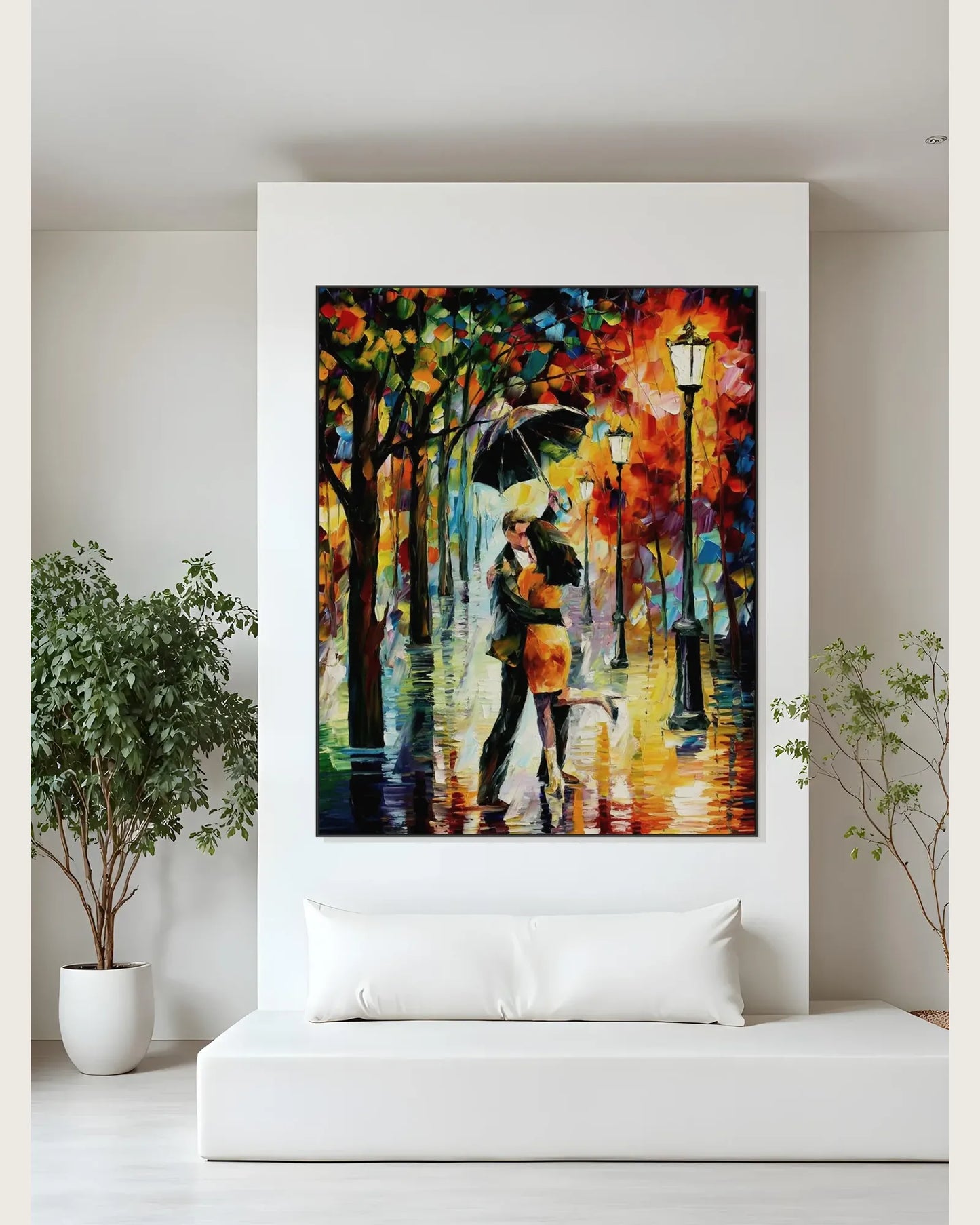 Textured Colorful Contemporary Art for Dining Room No.053