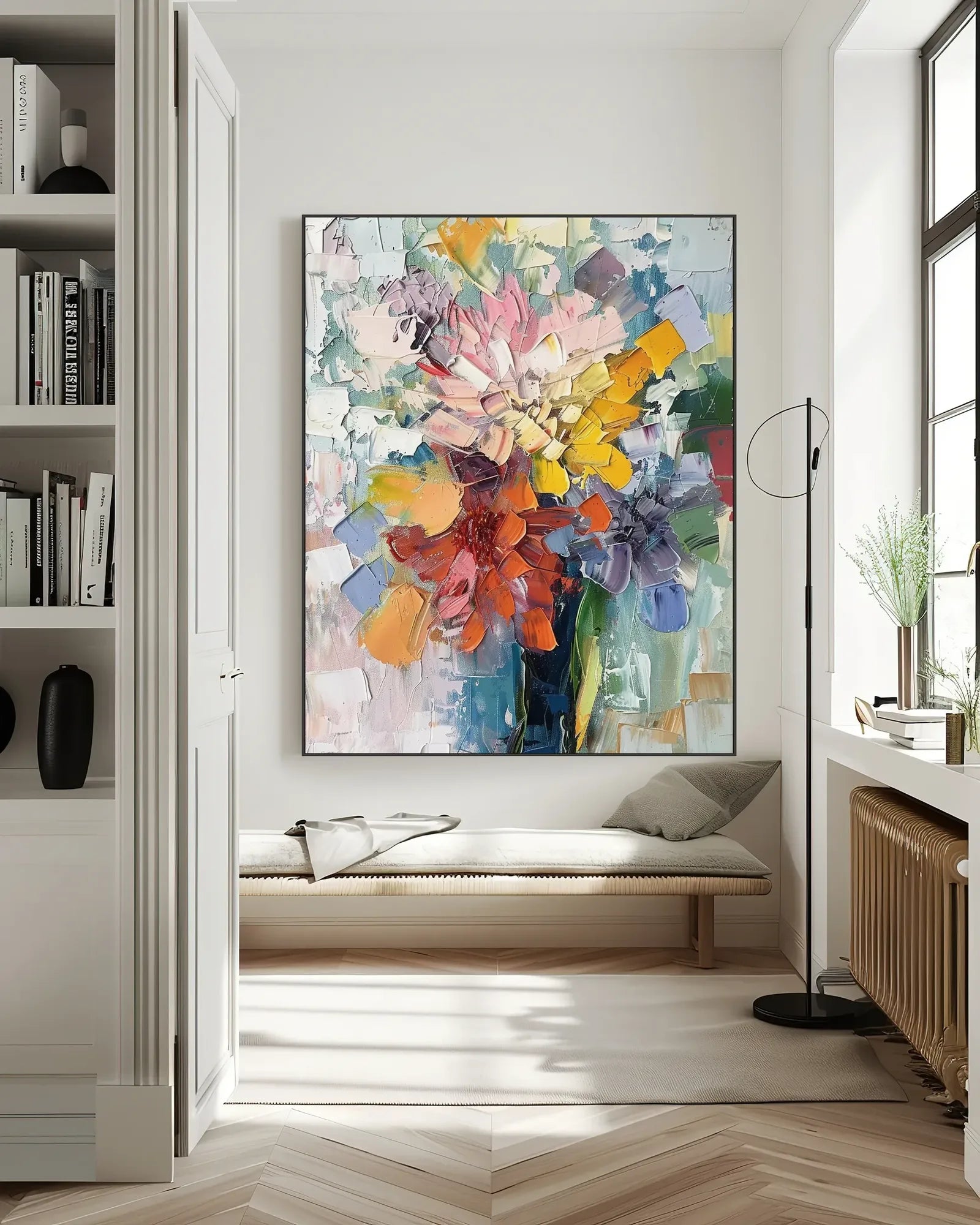 Textured Colorful Wall Art for Large Walls No.044