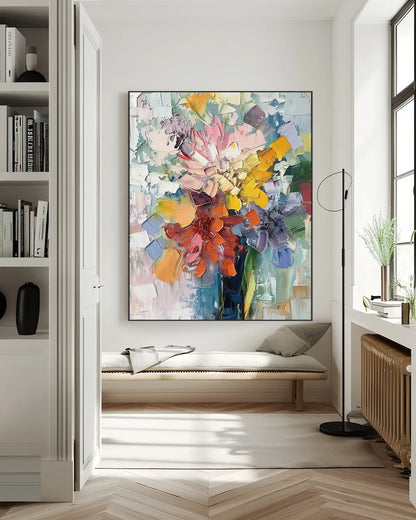 Textured Colorful Wall Art for Large Walls No.044