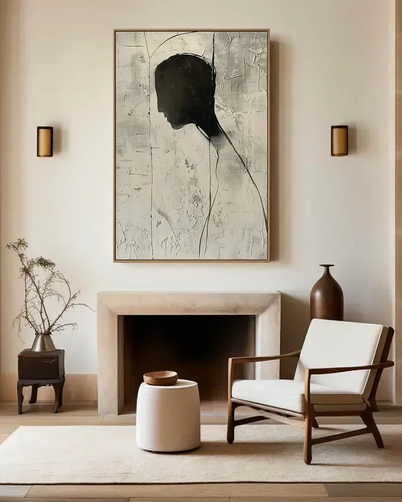 Textured Minimalist Wall Decor No.019