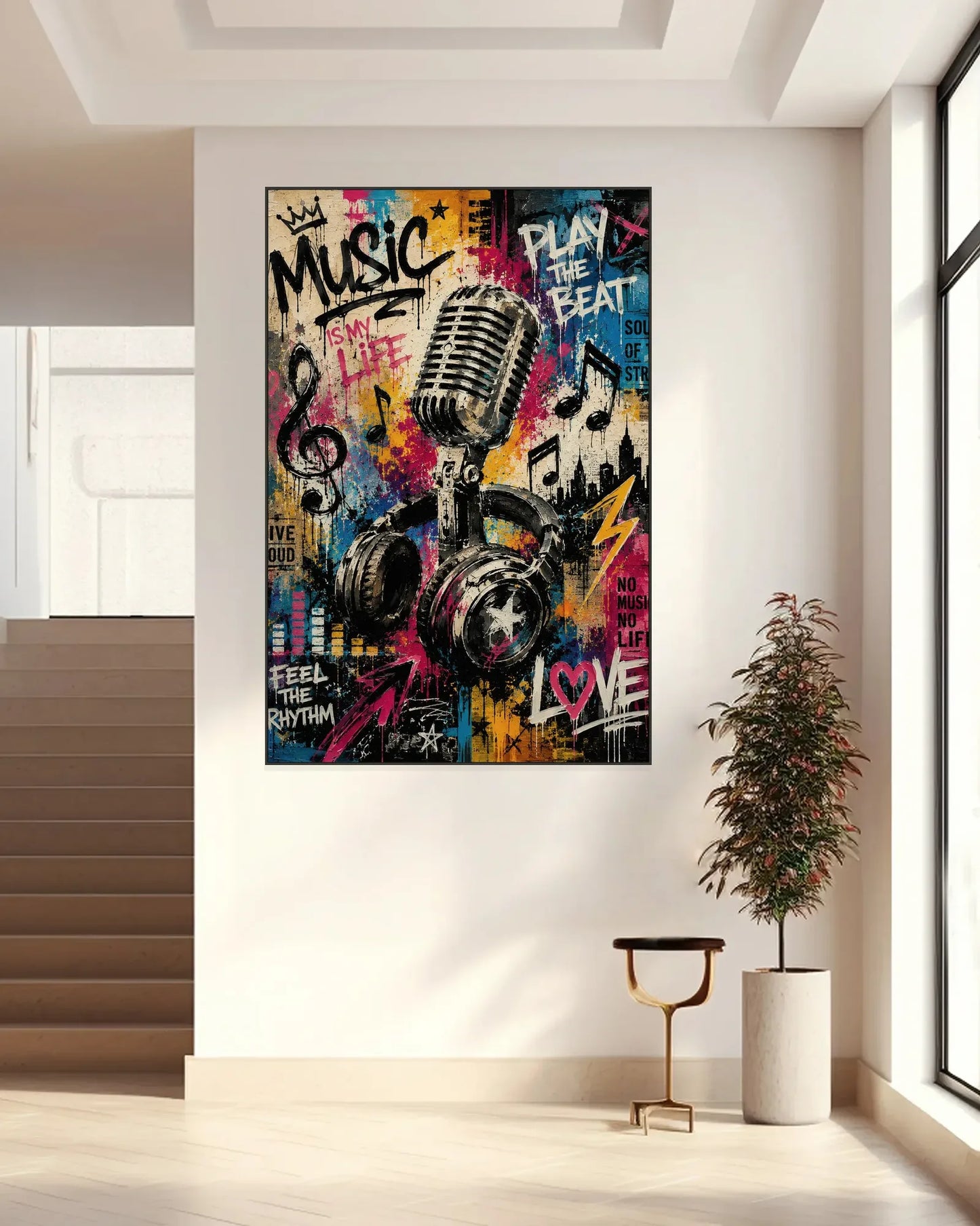 Urban Street Canvas Painting No.076