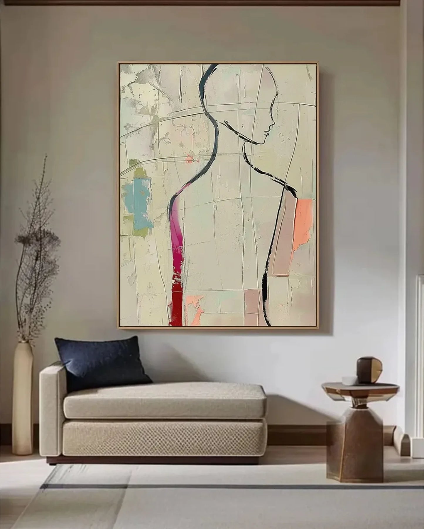Wabi Sabi Minimalist Canvas Art No.042
