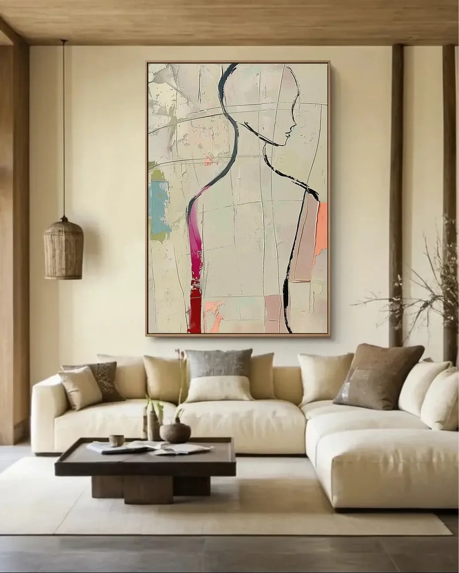 Wabi Sabi Minimalist Canvas Art No.042