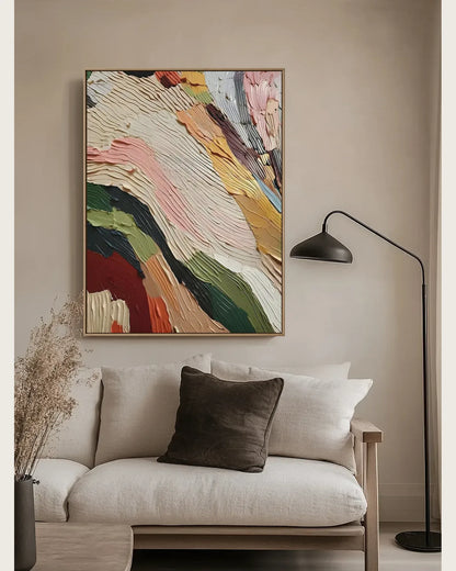 Warm Abstract Wabi Sabi Artwork No.063