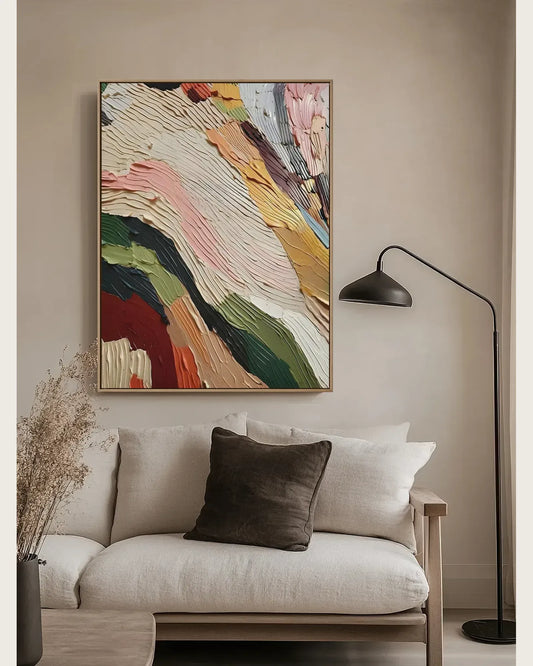 Warm Abstract Wabi Sabi Artwork No.063