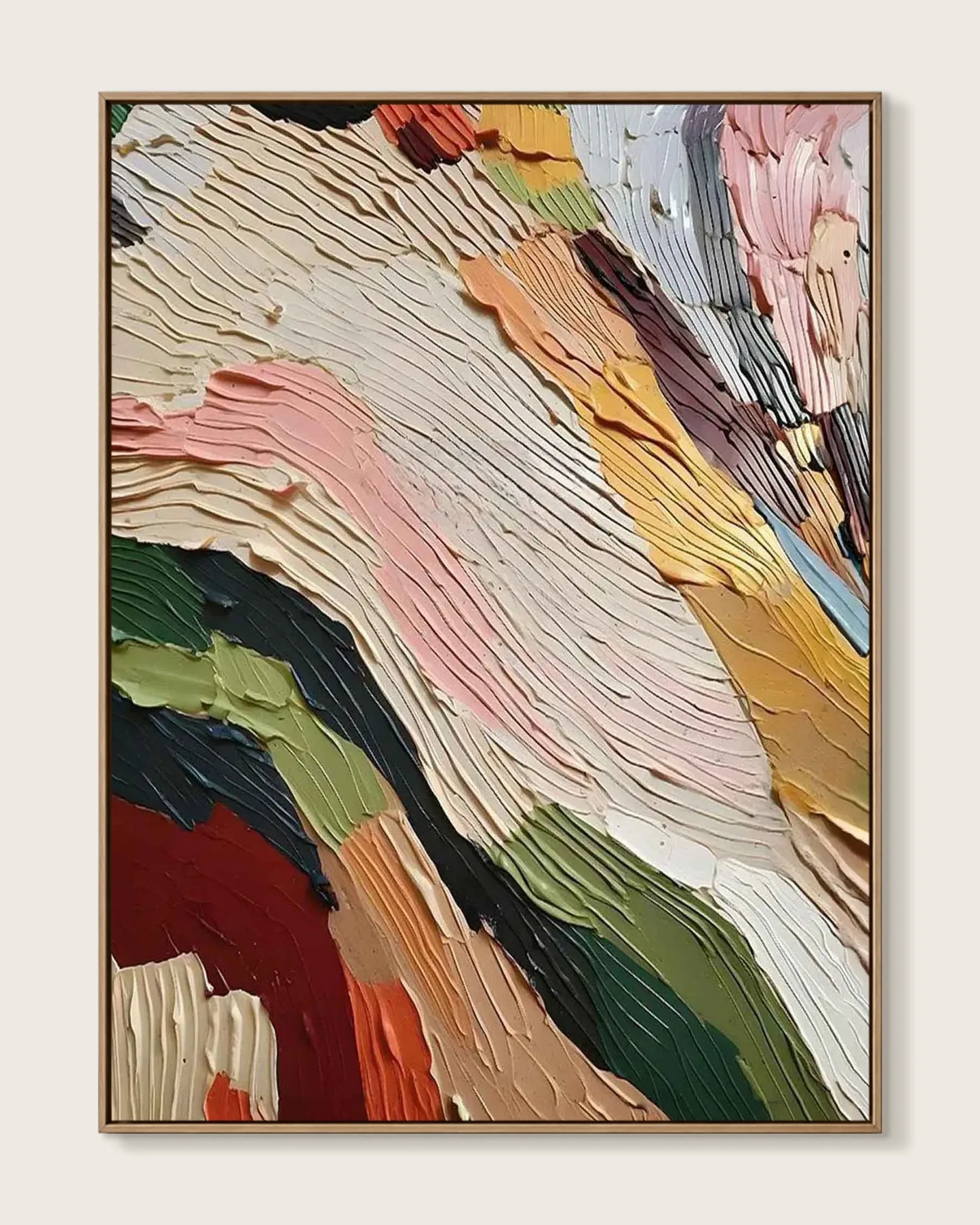 Warm Abstract Wabi Sabi Artwork No.063