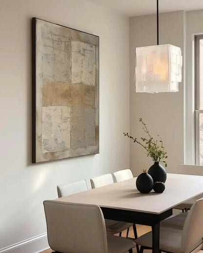 Warm Abstract Wabi Sabi Canvas Art No.062