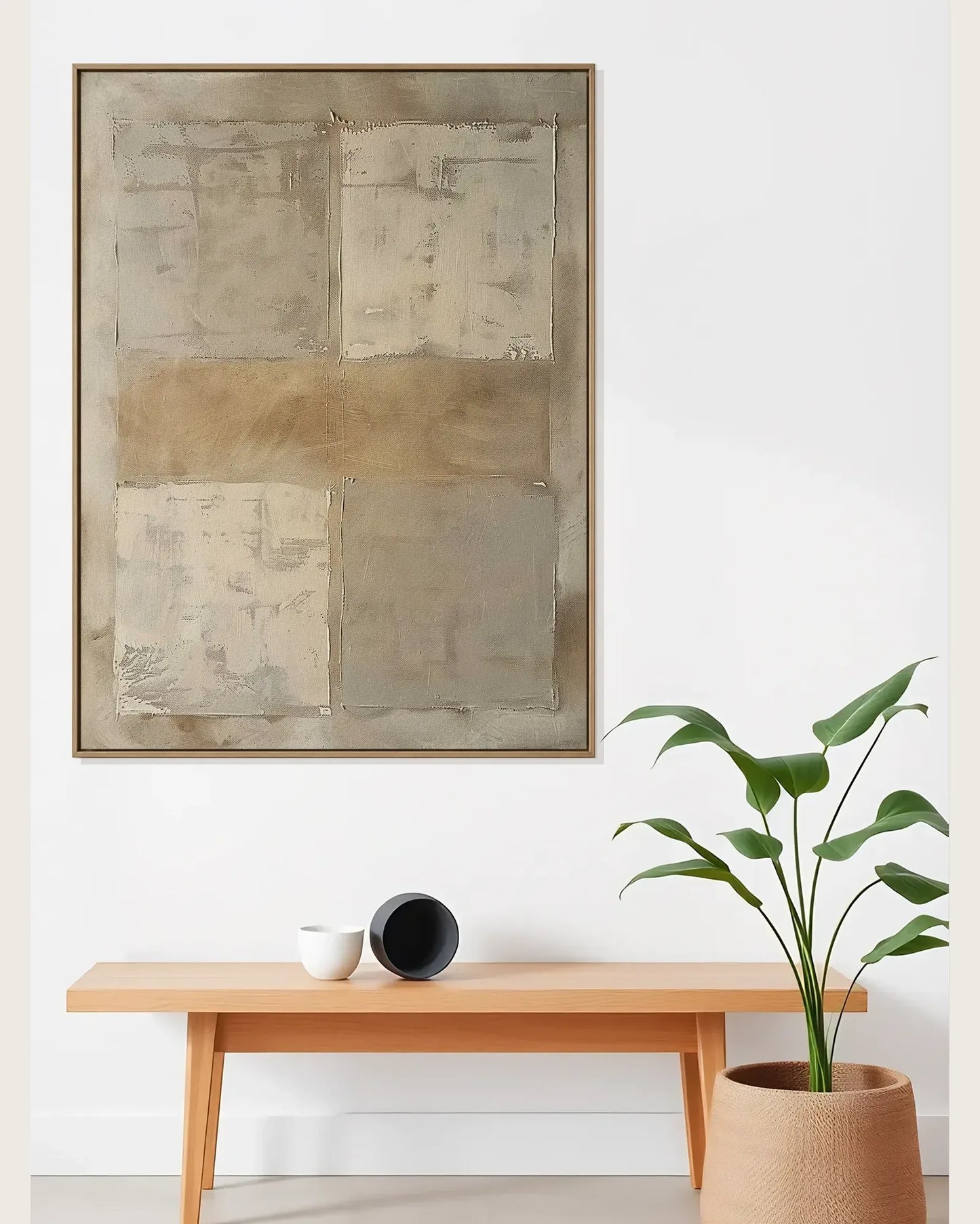 Warm Abstract Wabi Sabi Canvas Art No.062