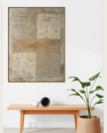 Warm Abstract Wabi Sabi Canvas Art No.062
