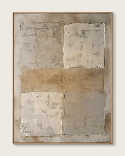Warm Abstract Wabi Sabi Canvas Art No.062