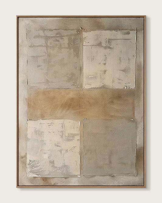 Warm Abstract Wabi Sabi Canvas Art No.062