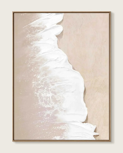 Warm Abstract Wabi Sabi Canvas Painting No.065