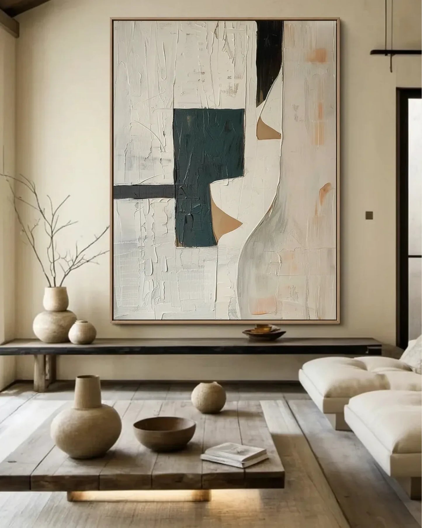 Warm Abstract Wabi Sabi Wall Art No.061