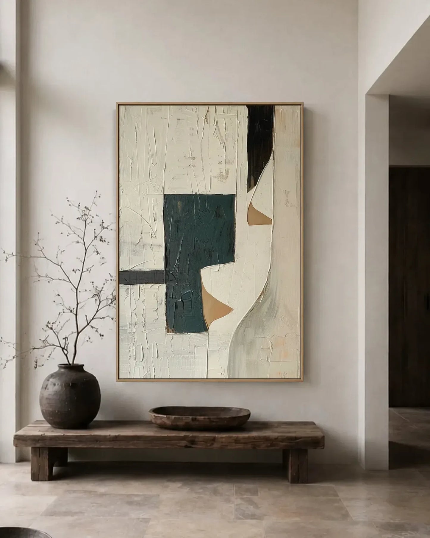 Warm Abstract Wabi Sabi Wall Art No.061