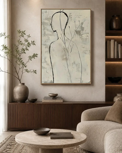 Warm Neutral Minimalist Artwork No.053