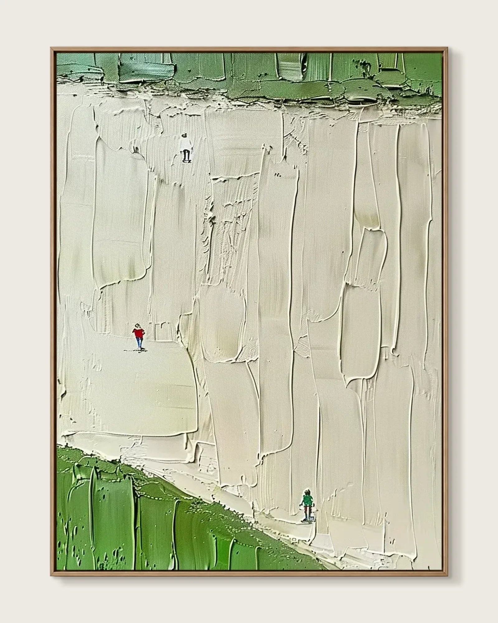 Warm Neutral Minimalist Canvas Painting No.055