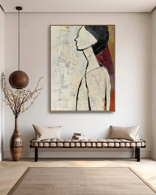 Warm Neutral Minimalist Wall Art No.051