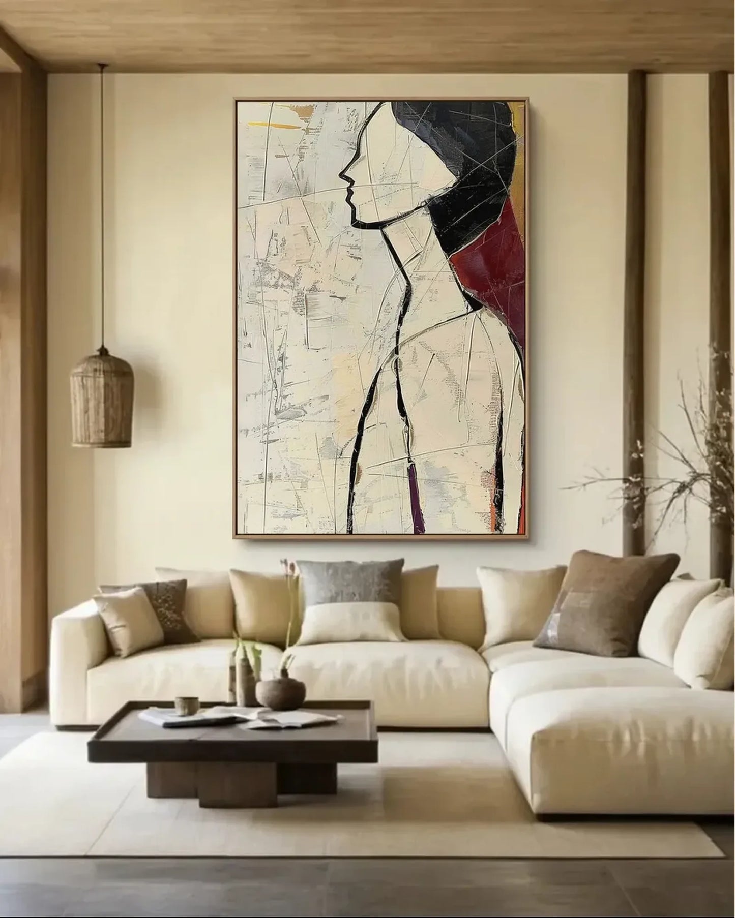 Warm Neutral Minimalist Wall Art No.051