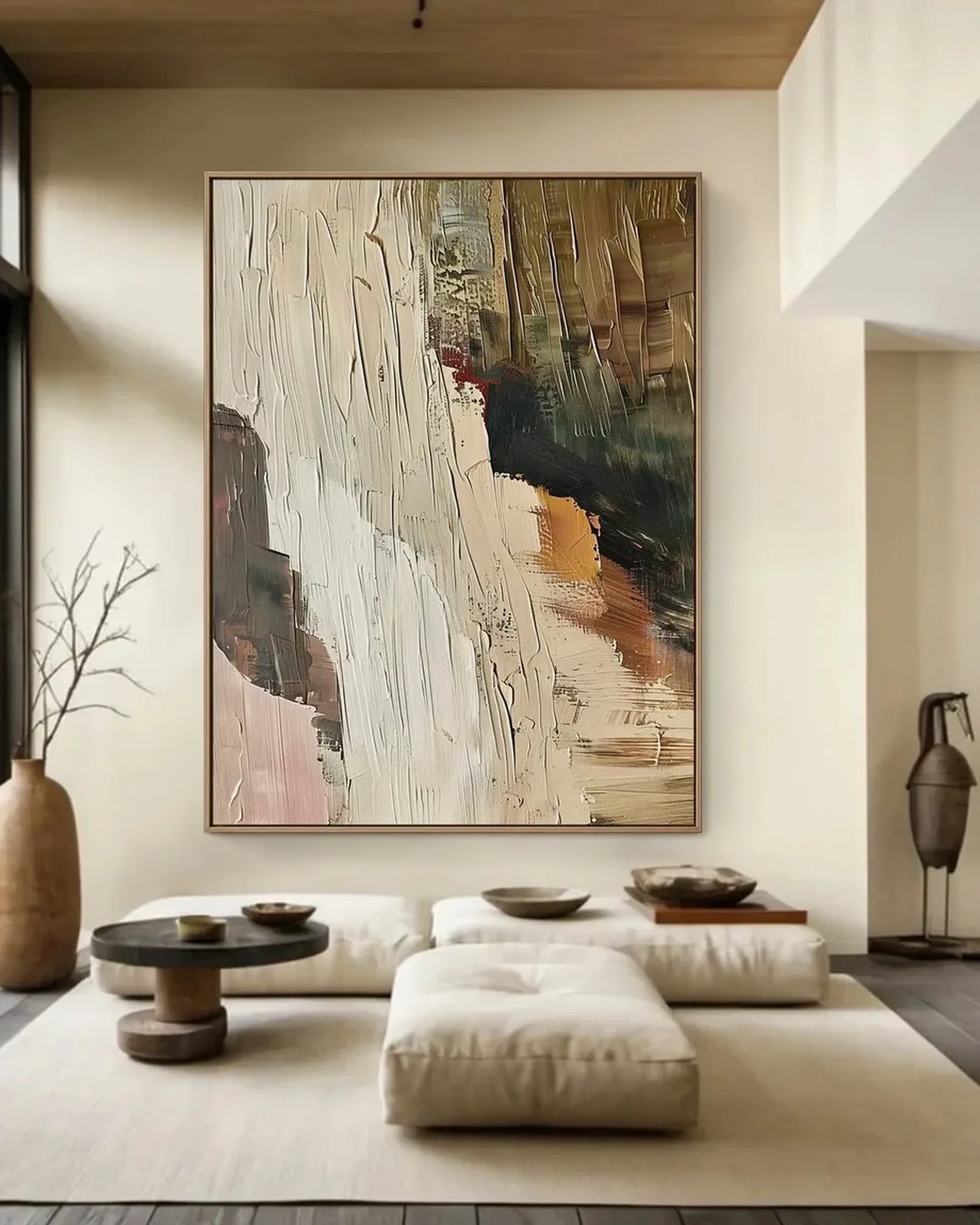 Warm Neutral Wabi Sabi Artwork No.028