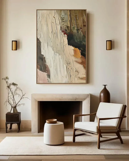 Warm Neutral Wabi Sabi Artwork No.028