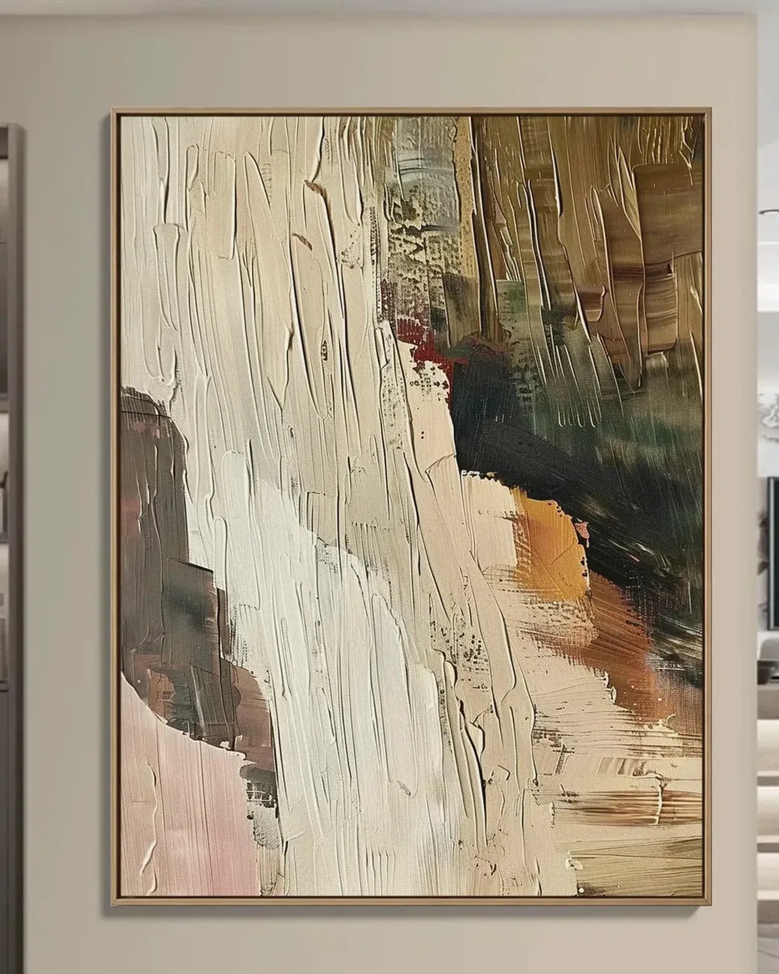 Warm Neutral Wabi Sabi Artwork No.028
