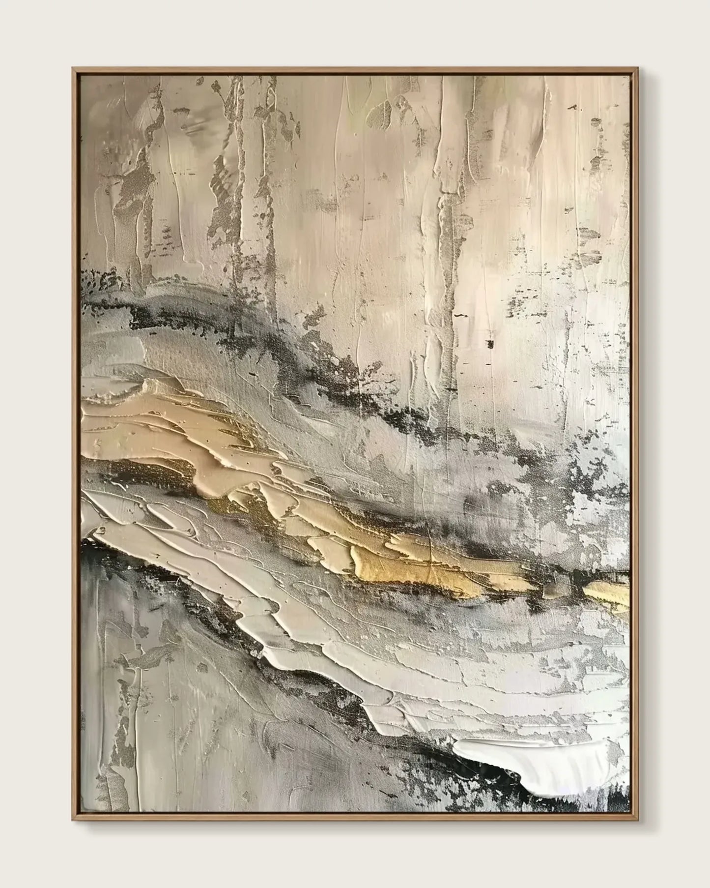 Warm Neutral Wabi Sabi Canvas Art No.027