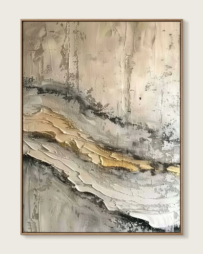 Warm Neutral Wabi Sabi Canvas Art No.027