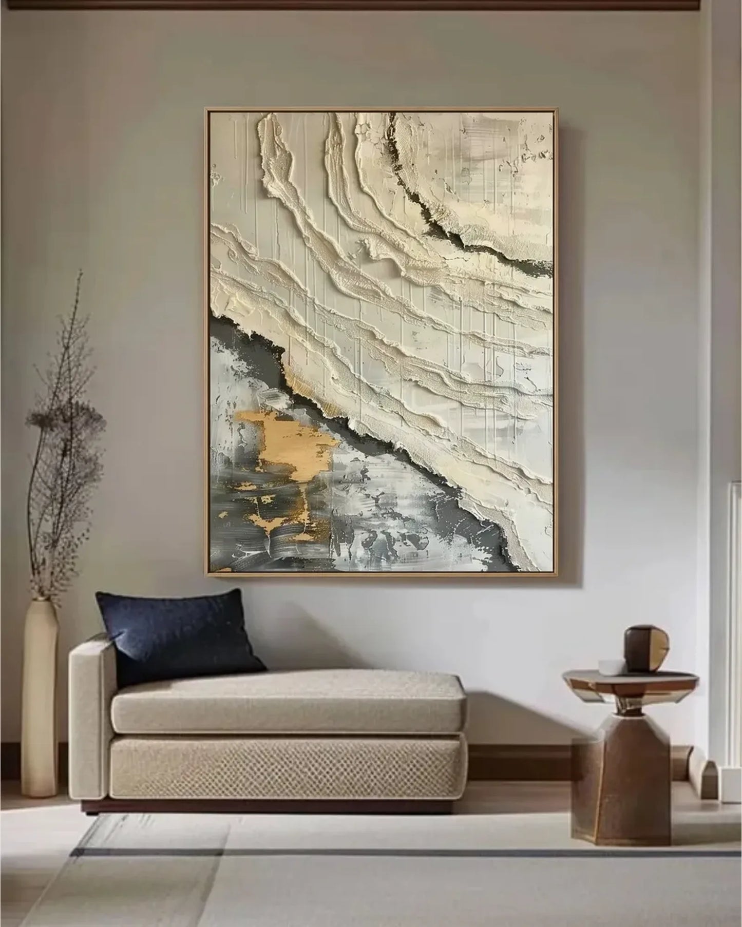 Warm Neutral Wabi Sabi Wall Art No.026