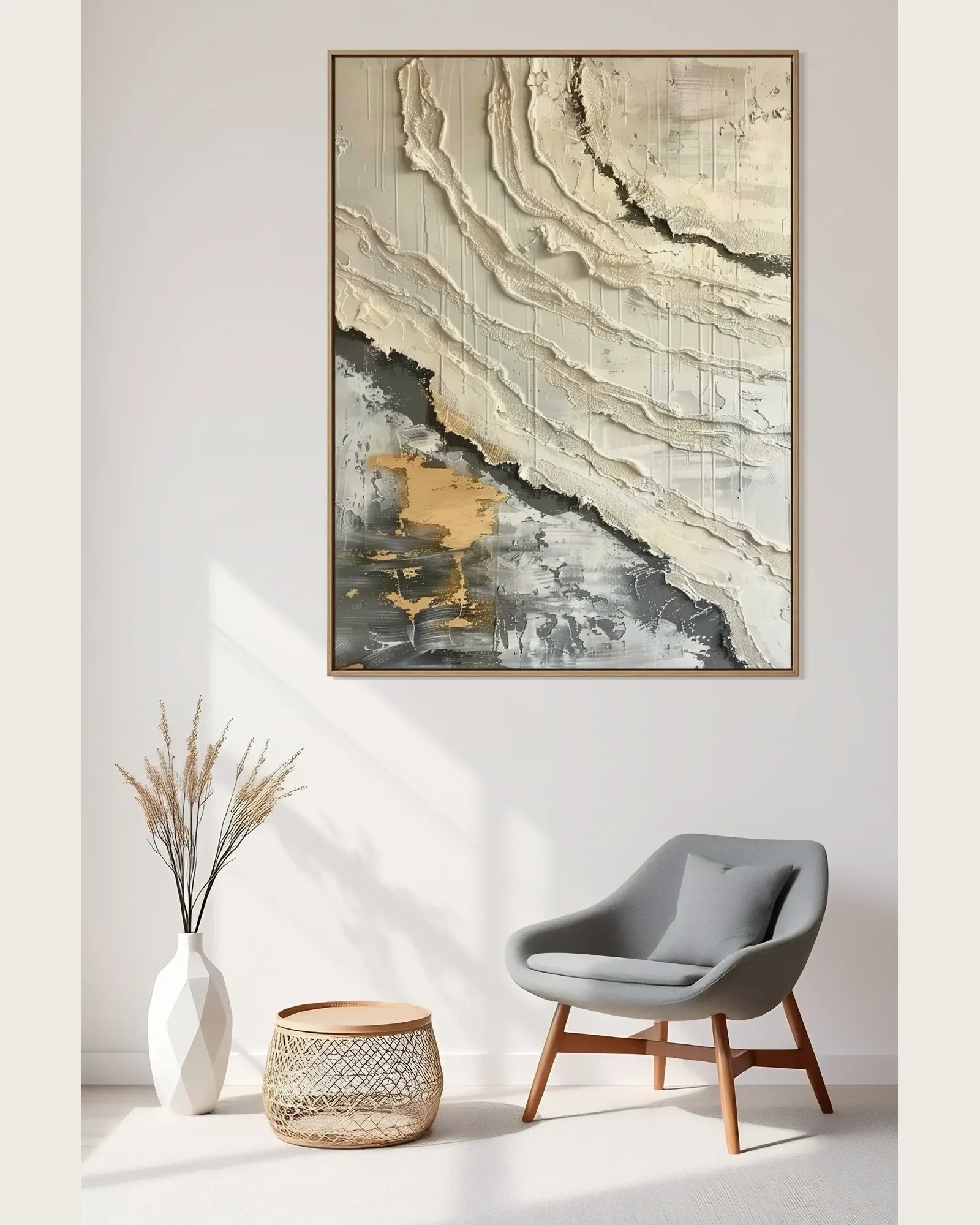 Warm Neutral Wabi Sabi Wall Art No.026