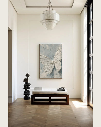 White Butterfly Canvas Art No.071