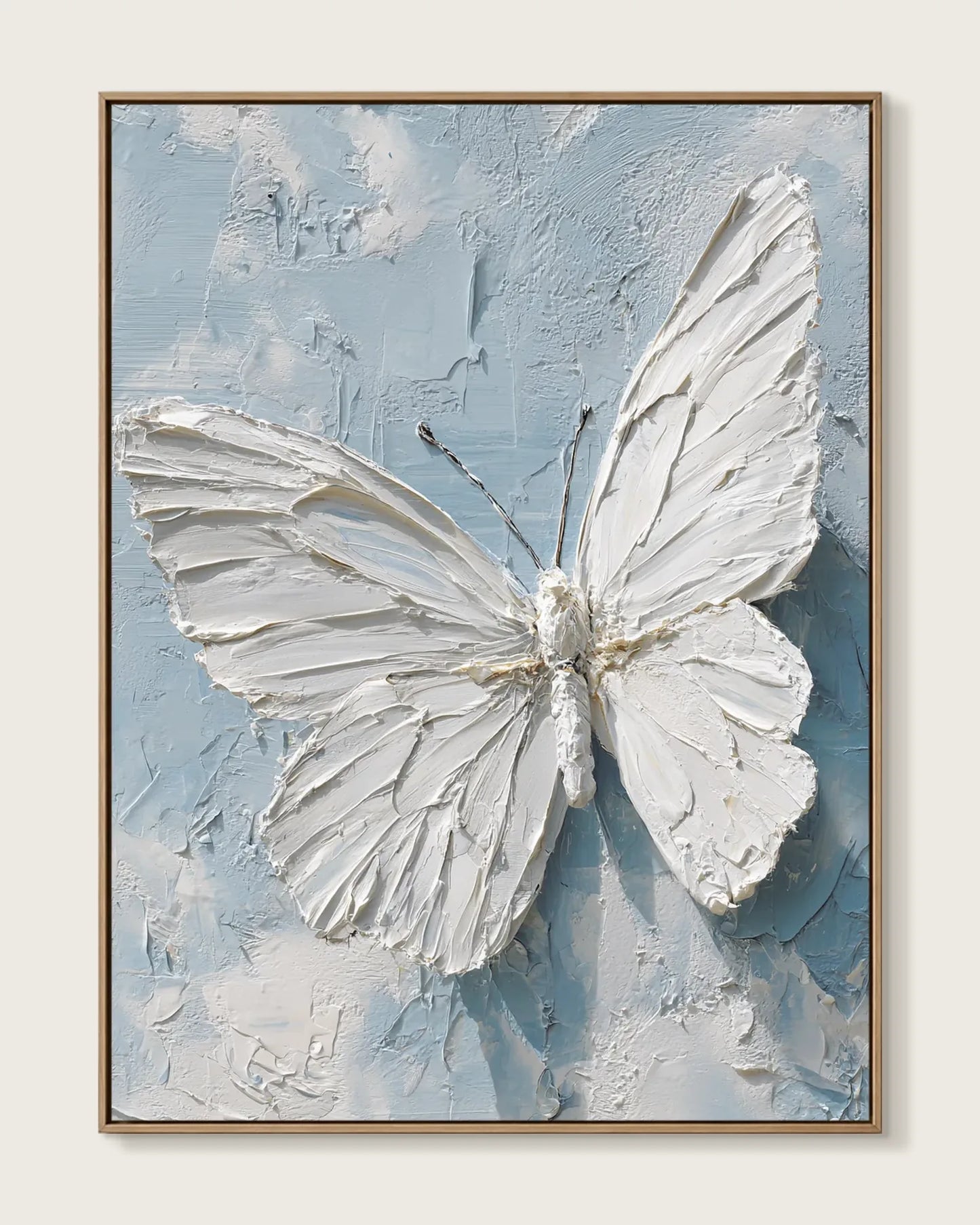 White Butterfly Canvas Art No.071