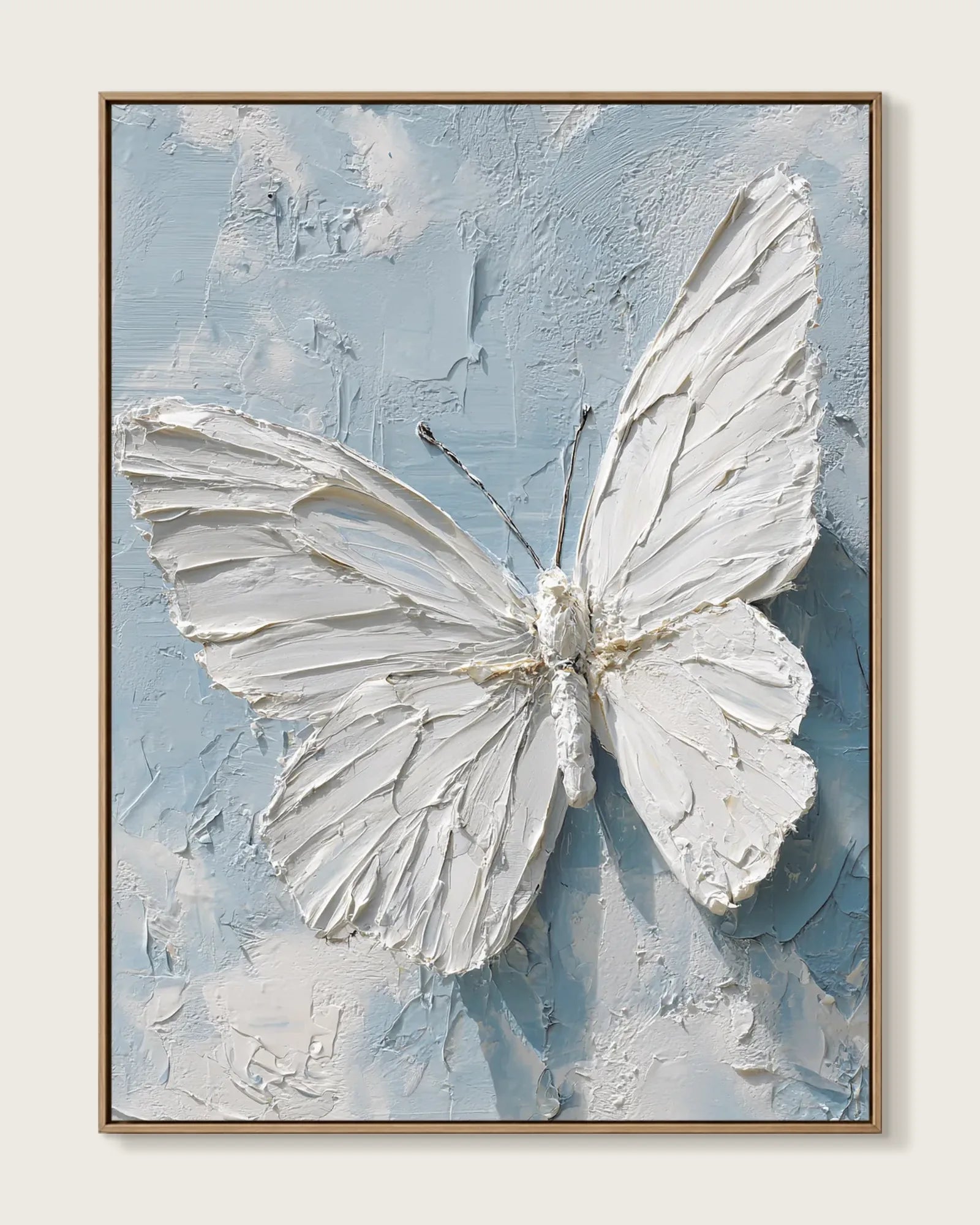 White Butterfly Canvas Art No.071