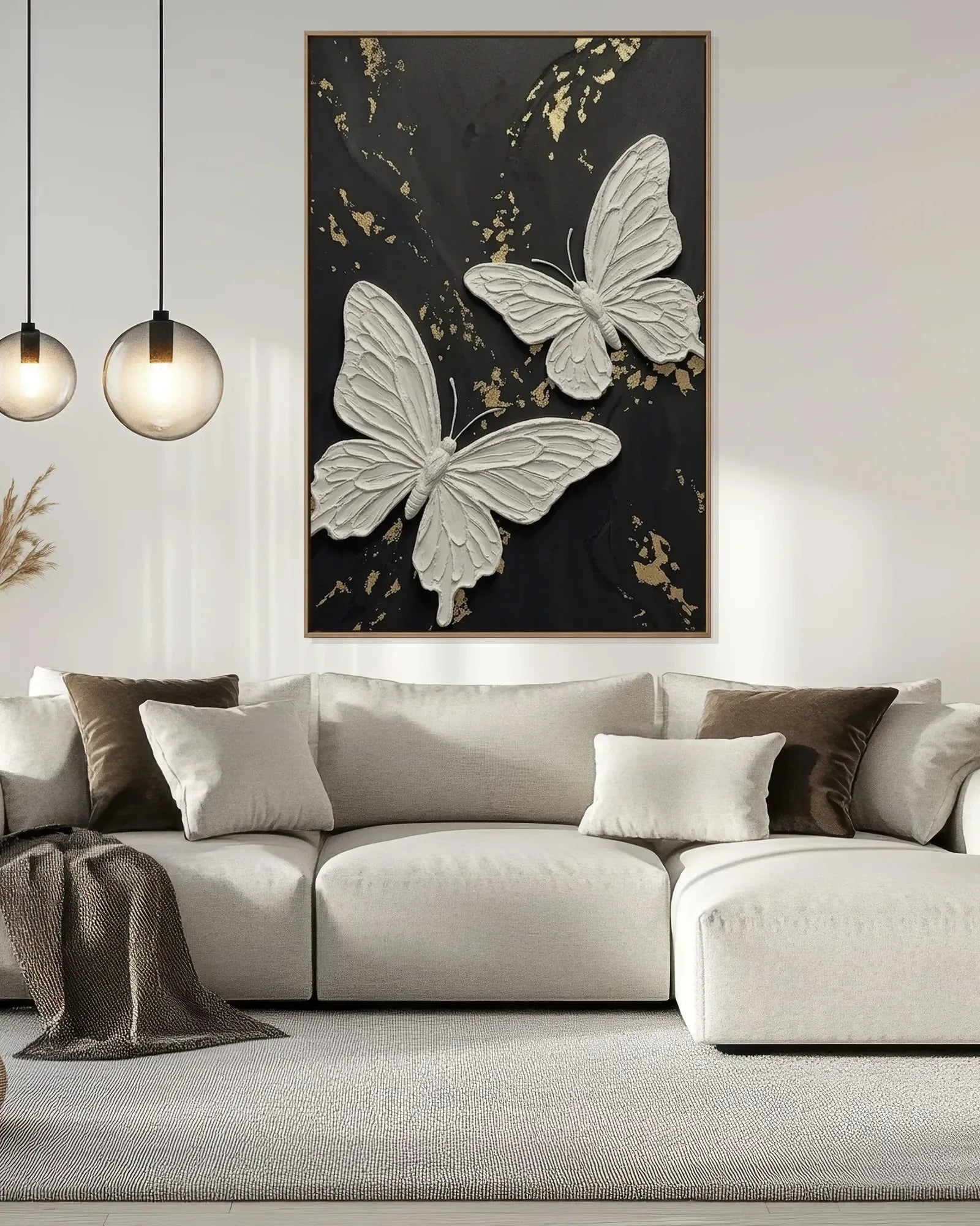 White Butterfly Painting No.075